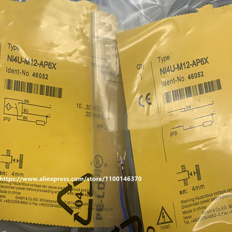 5Pcs 스위치 BI2U-M12-AP6X-H1141 BI2-M12-AP6X-H1141 BI2-M12-AN6X-H1141 BI2-M12-VN4X-H1141