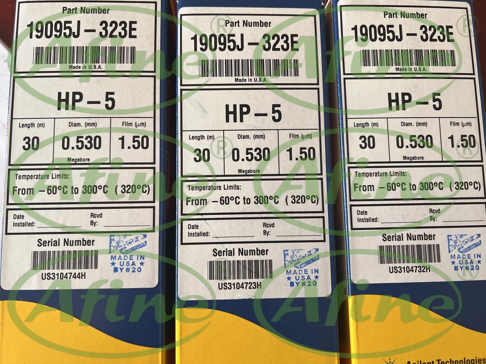 AFINE Agilent J W hp호환-5 GC 컬럼 5 인치 케이지 19095J-323E 30m 0.5m1.50m 19095J-121E 10m 0.5m 2.65m
