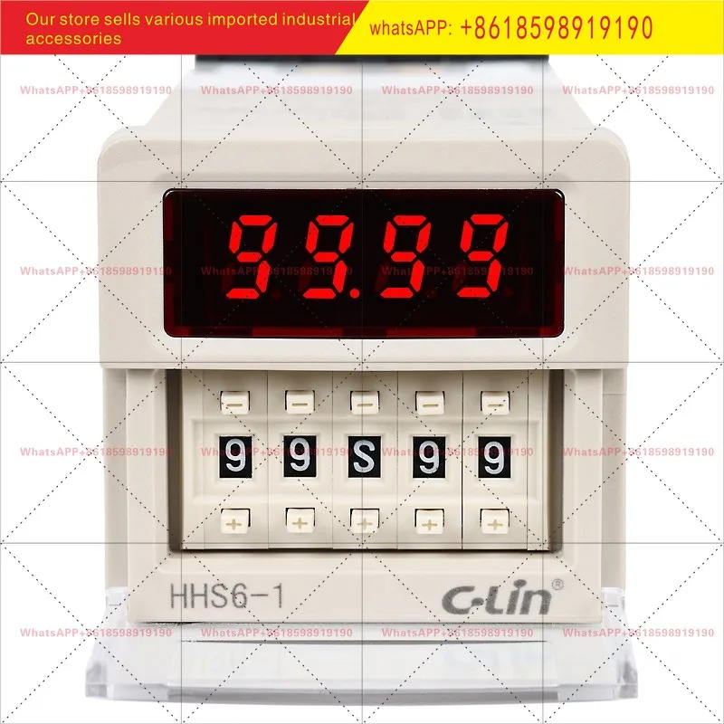 디지털 타임 릴레이 HHS6 1 24V 220V 전원 켜짐 지연 DH48S 1Z 컨트롤러