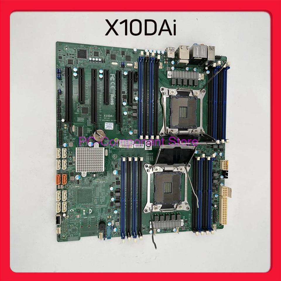 슈퍼마이크로서버 마더보드 양방향 C612 2011 멀티 그래픽 비디오 클립 이미지 렌더링 X10DAi