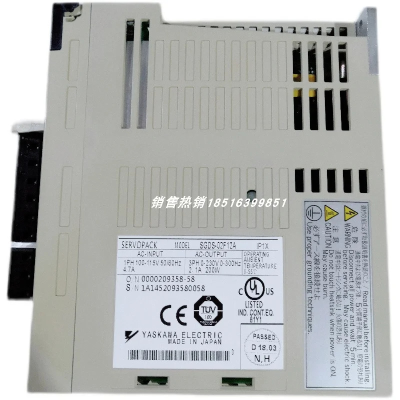 SGDS-02F12A Yaskawa 서보 드라이버