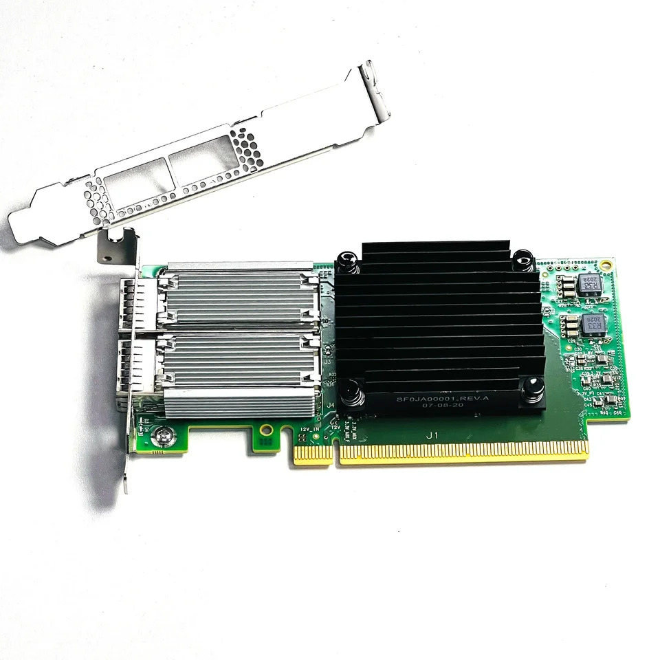D ell Mellanox MCX516A-CCAT ConnectX-5 듀얼 포트 QSFP28 네트워크 어댑터 9FTMY 100GbE CX516A