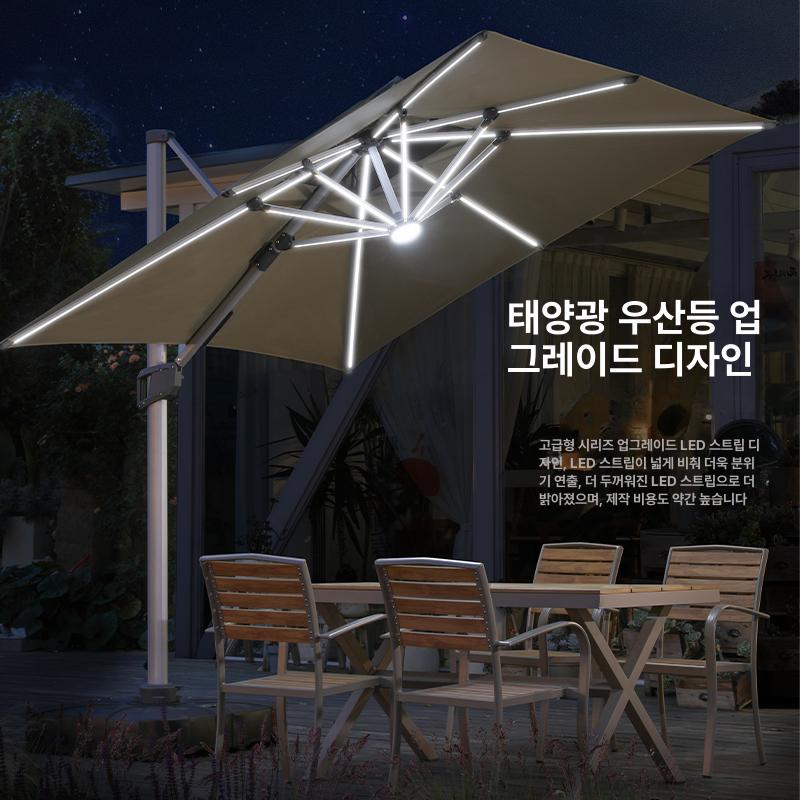 철제 대형파라솔 거치대 사각 받침대 그늘막 고정 베이스 지지대 튼튼한 야외용 - 상세 이미지 2