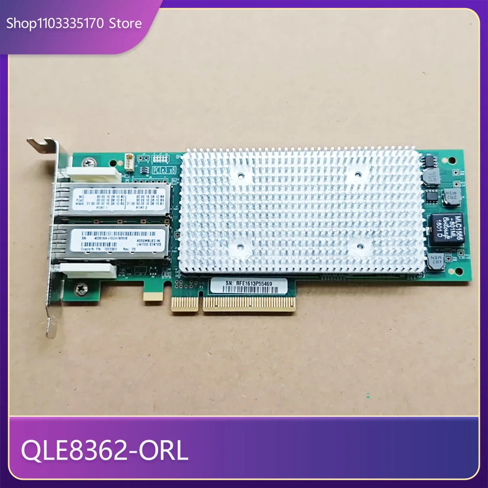 QLOGIC QLE8362-ORL 광섬유 네트워크 카드 듀얼 포트 16GB