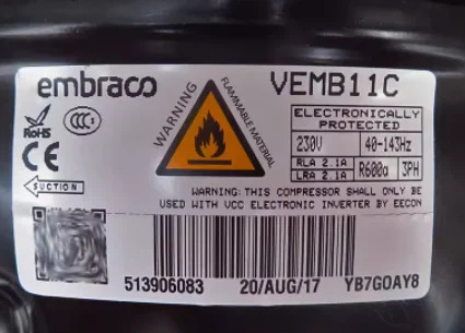 EMNRACO 압축기 EM2C32CLT EMR55CLP EMSS46CLP VEGZ11C VEMB11C NJ9238E/2190E/9232E/2192GK NT2180GK T2178G