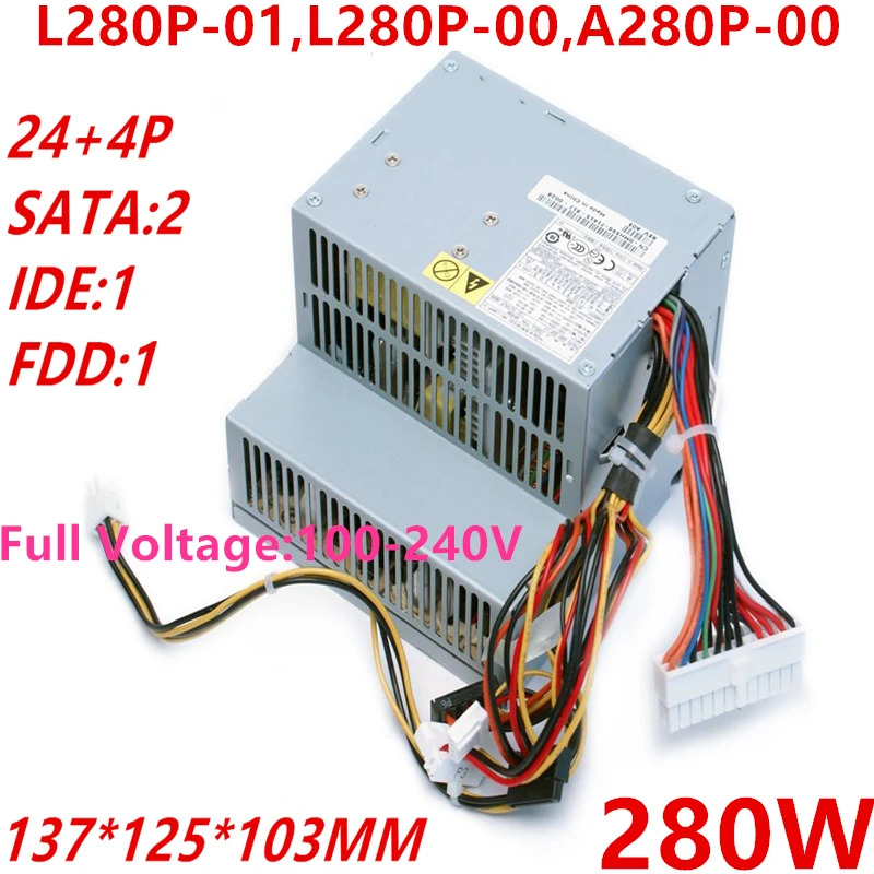 Dell 520 210L 320 330 740 3100C GX620 755 280W A280P-00 D280P-00 L280P-01 L280P-00 새 원본 전원공급장치