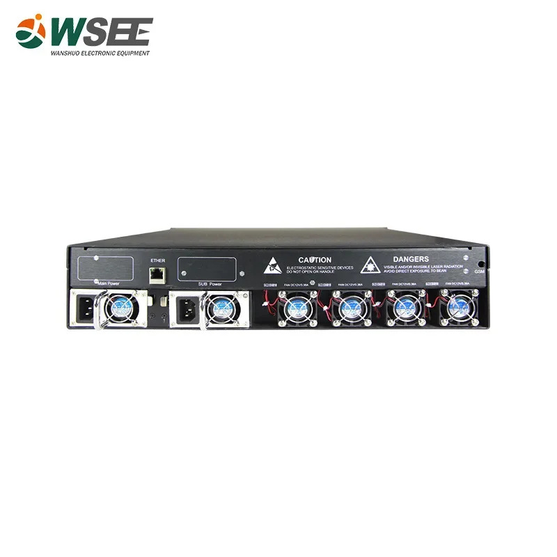 네트워크 PON WDM Catv 1550 Edfa 4 8 16 32 출력 포트 19 인치 2U 랙 마운트 기능 19dBm 22 dbm