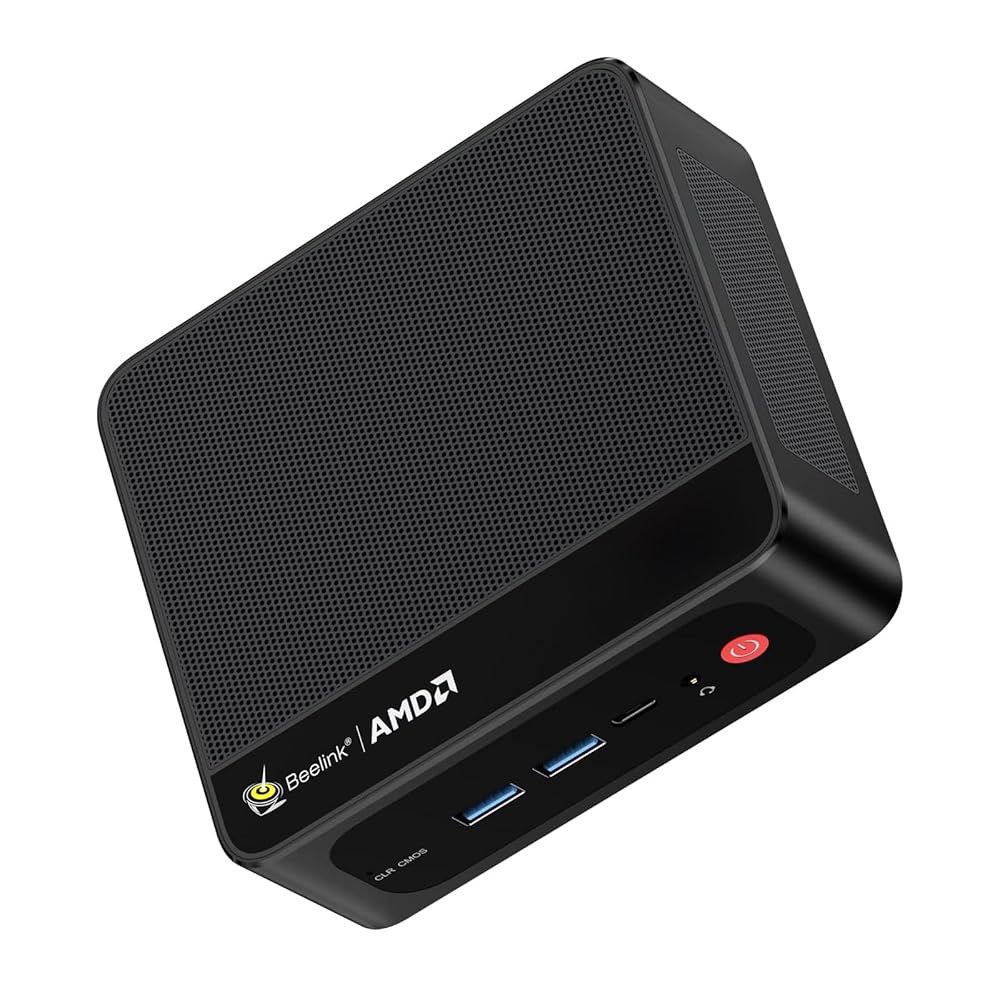 Beelink SER5 미니 PC, AMD Ryzen NVMe 출력/BT5.2/Wi-Fi 6 프로 RAM DDR4 32GB PC 소형 게이밍 5800H(최대 데스크탑 8C/16T, - 상품 이미지