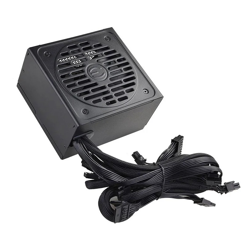 EVGA 80 플러스 브론즈 RTX2060 RX570 PSU 무소음 전원공급장치 500W 450W 500BV 450BV 신