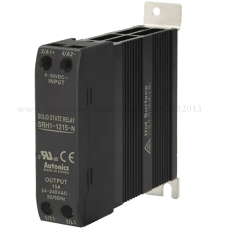 오리지널 단상 DIN 레일 솔리드 스테이트 릴레이 SSR SRH1-1215-N SRH1-1220-N SRH1-1420-N SRH1-2420-N