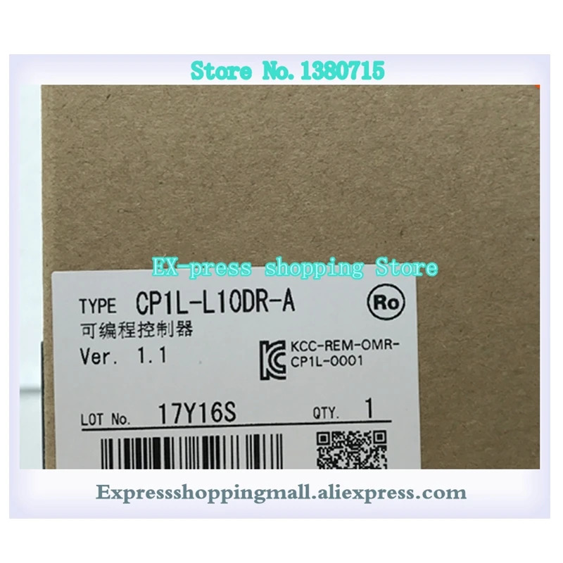오리지널 CP1L-L10DR-A PLC 입력 6 포인트 릴레이 출력 4 100-240VAC 신