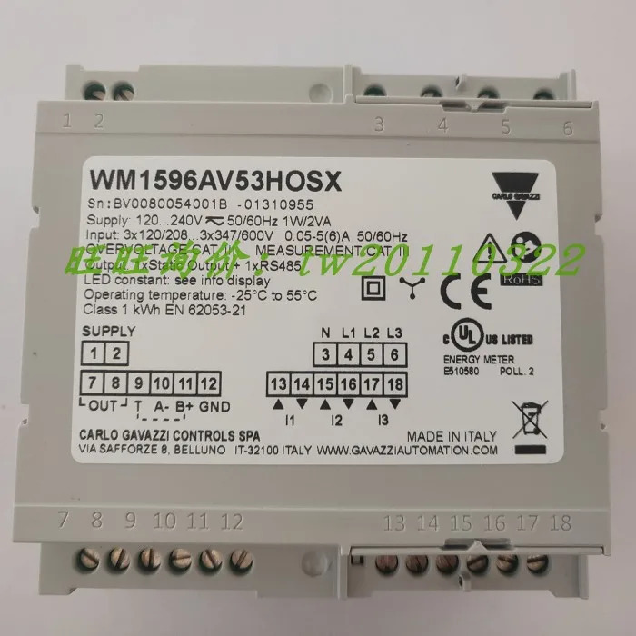 엔지니어링 기기 WM149653DS WM159653HOSX Carlo Gazzi