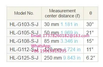 HLG103SJ HLG105SJ 확산 반사형 소형 레이저 변위센서 원본