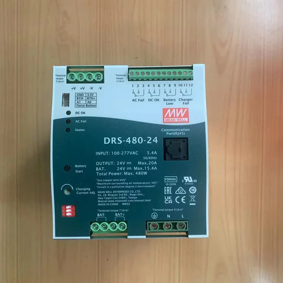 Mingwei 지능형 보안전원공급장치 UPS 통신 기능 480W DRS-480-24 36 48V