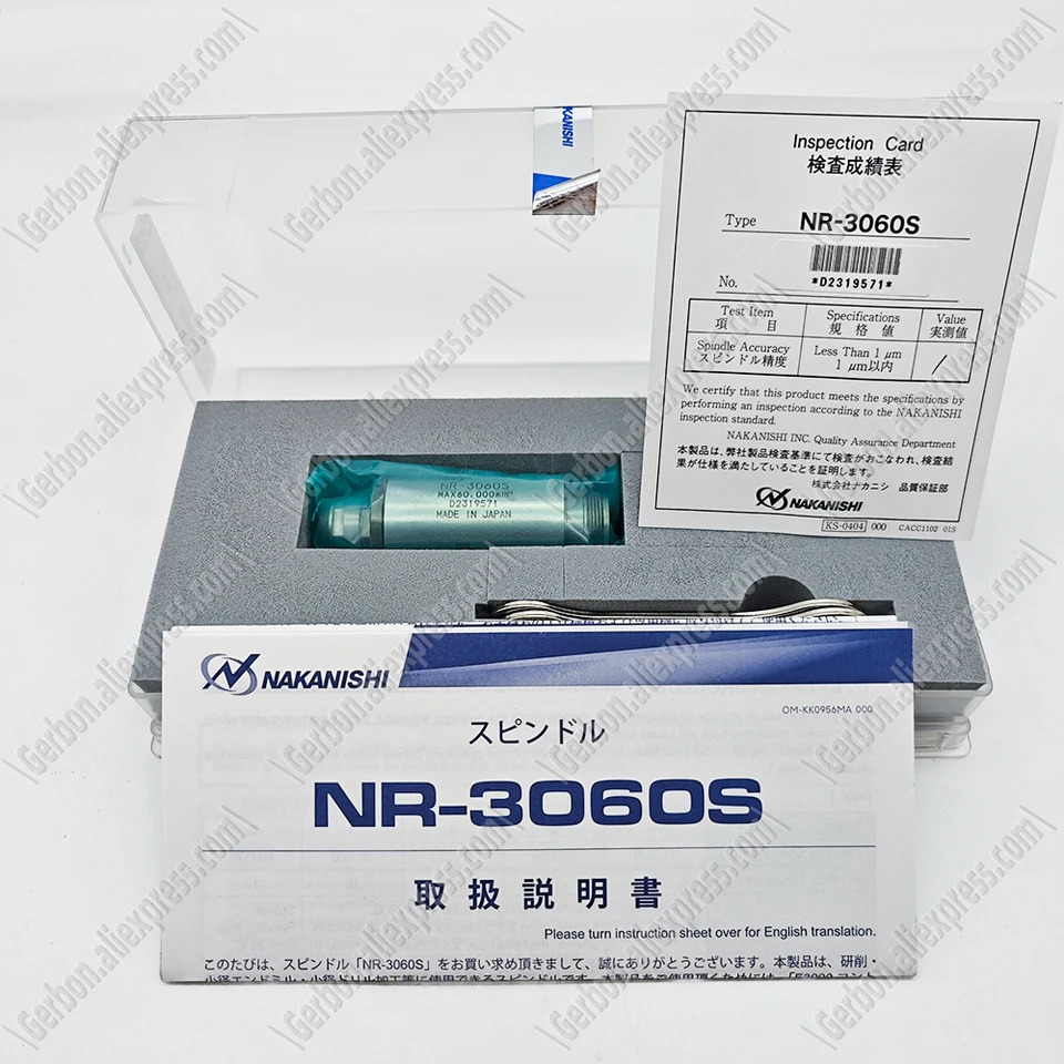 NAKANISHI NR-3060S 숏 스핀들 스트레이트 E3000 에어 속도 7859 60000 분-1 신