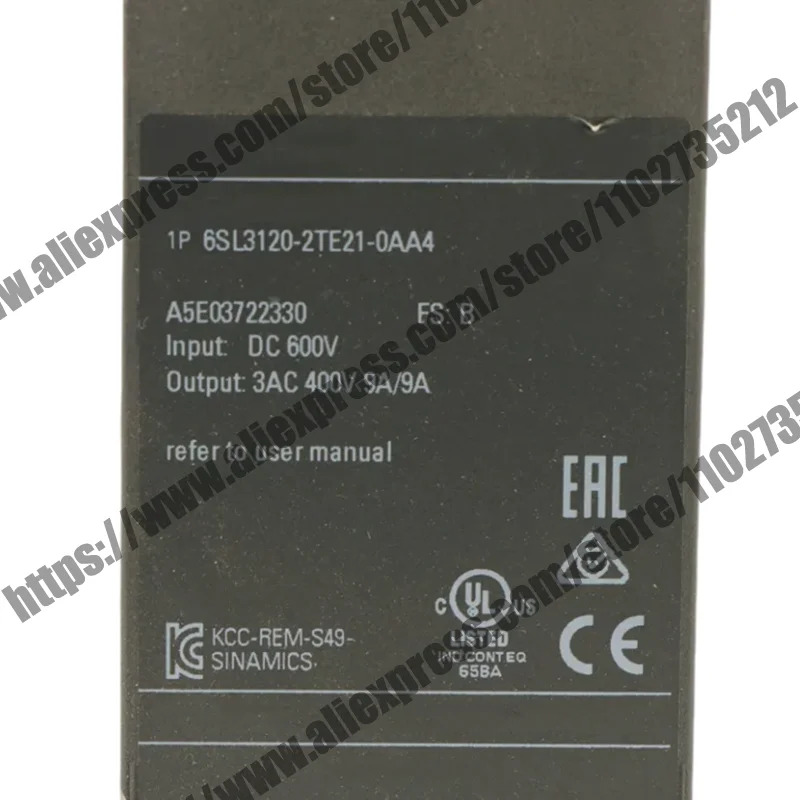 원본 6SL3120-2TE21-0AA4 S120 PLC 모듈