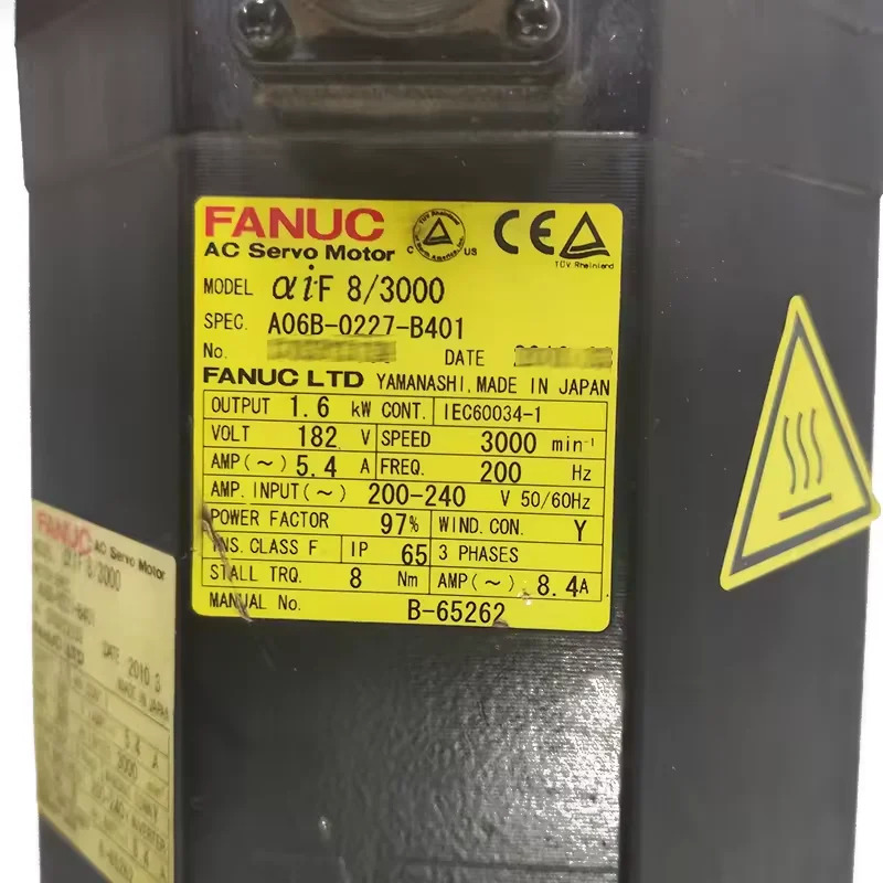 A06B-0227-B401 Fanuc 서보모터 리퍼 완료 Ok A06B 0227 B401