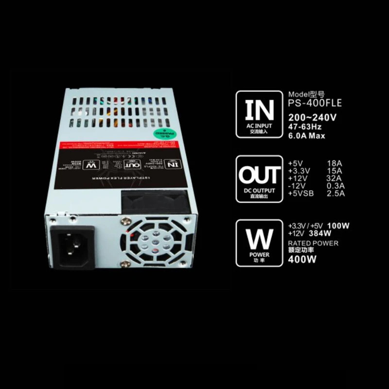1Stplayer HTPC ITX FLEX NASPSU 소형 1U S3 K39 X1660 400W 전원공급장치 PS-400FLE 신