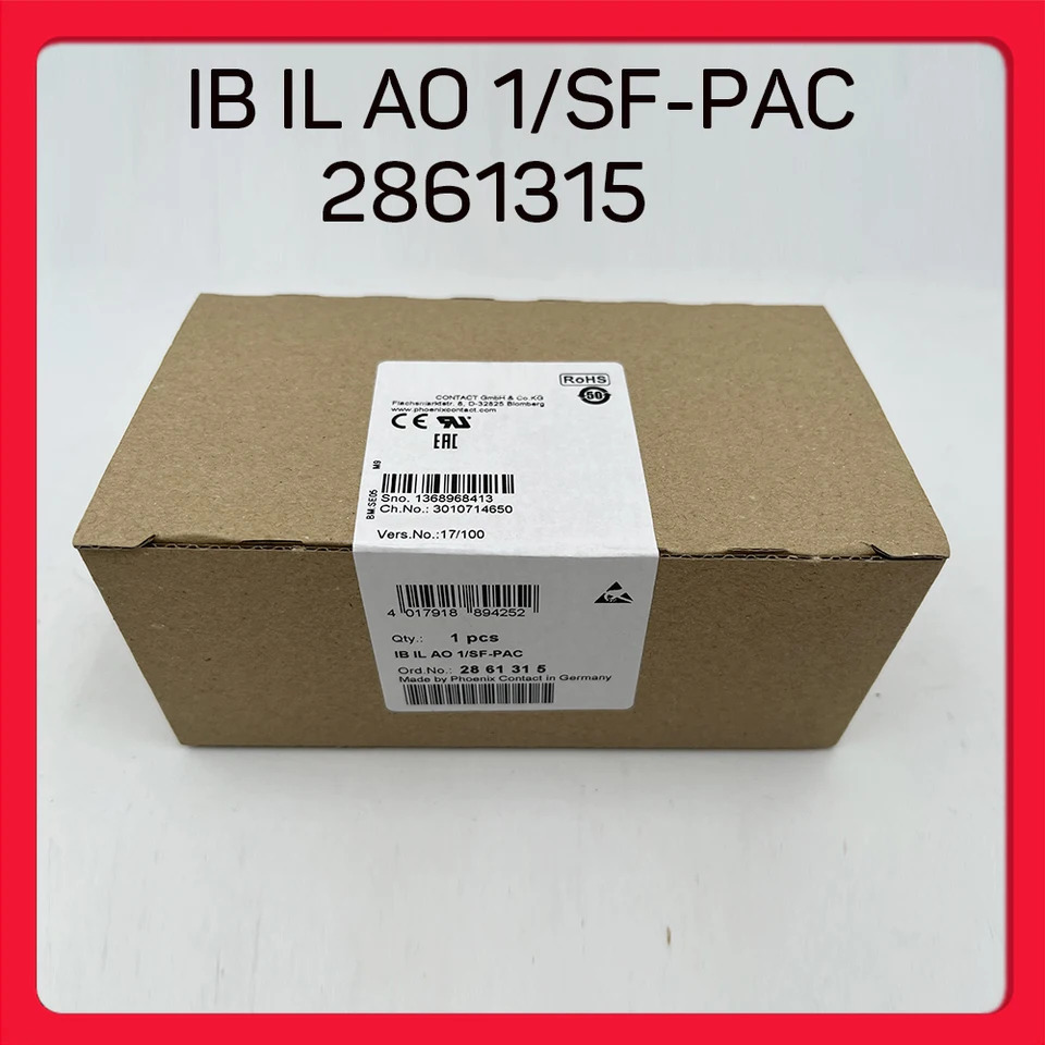 피닉스 아날로그 모듈 IB IL AO 1/SF-PAC 2861315