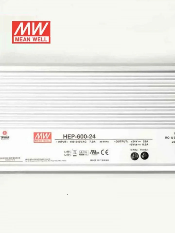 대만 MW HEP-600-12 15 20 24 30 36 42 48 54V 전원공급장치 PFC 기능 포함