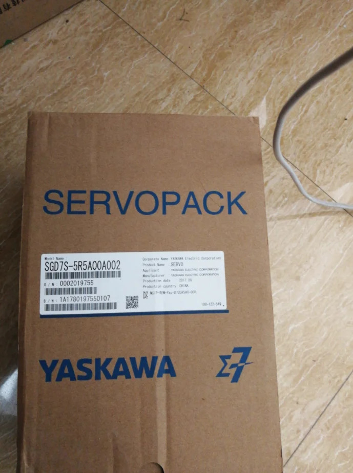 SGD7S-5R5A00A002 Yaskawa 7 세대 드라이버 정리 포장 초 이내