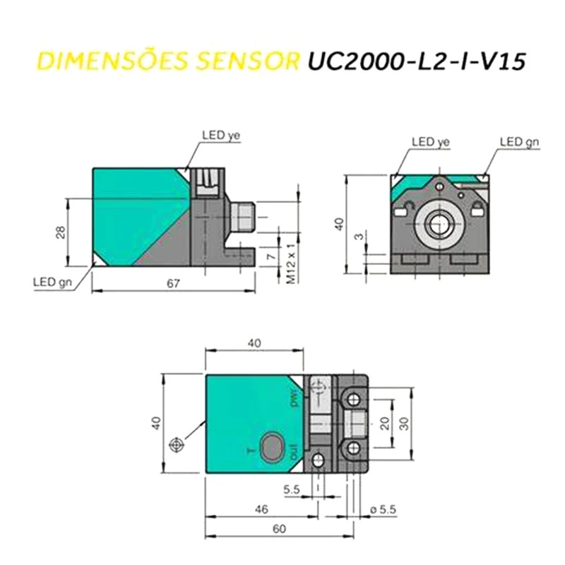 Pepperl Fuchs 초음파 센서 P F UC2000-L2-U-V15 UC2000-L2-I-V15 오리지널 신