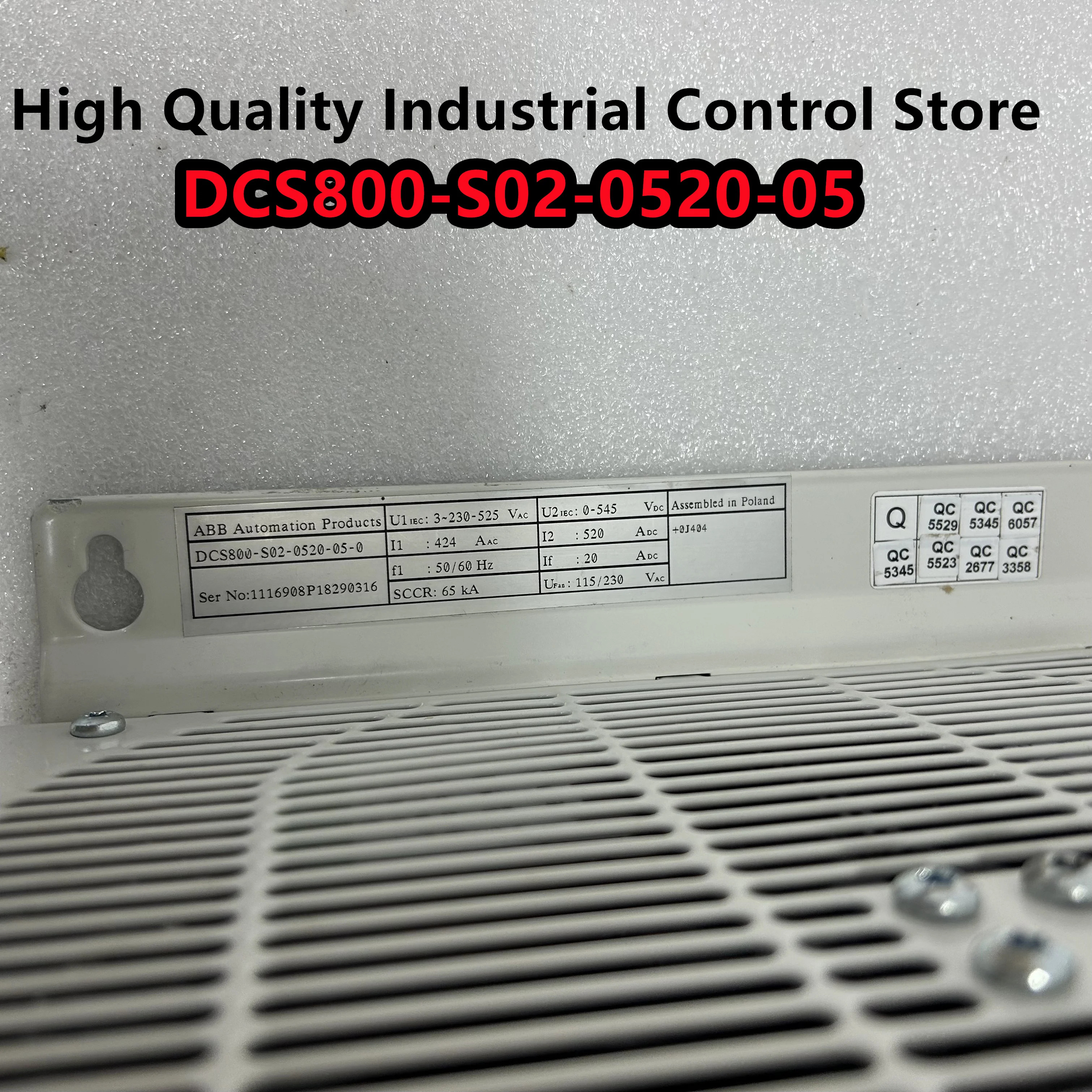 DCS800-S02-0520-05 오리지널