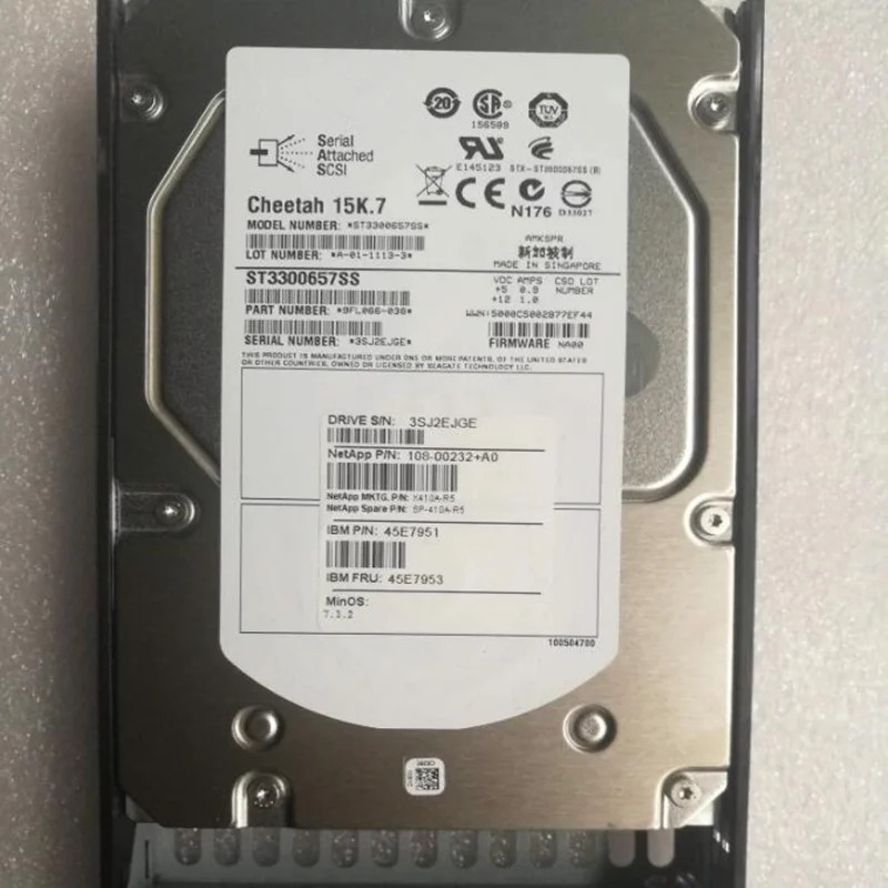 X410A-R5 SP-X410A-R5 108-00232 서버 하드 거HDD NetApp 300GB 3.5 인치 15K SAS