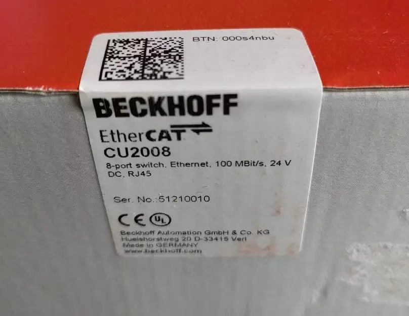 Beckhoff 이더넷 스위치 CU1128 CU2005 CUEtherCAT