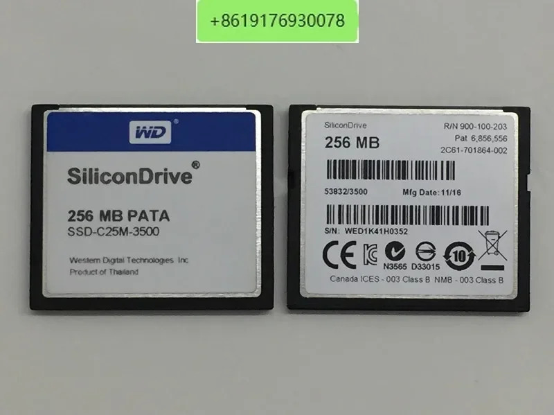 WD SiliconDrive CF 256MB PATA SSD-C25M-3500 산업CF 카드 256M