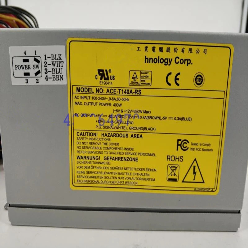 스위칭 전원공급장치 ACE-T140A-RS ACE-T140A IEI AT P8P9 PSU 400W 신