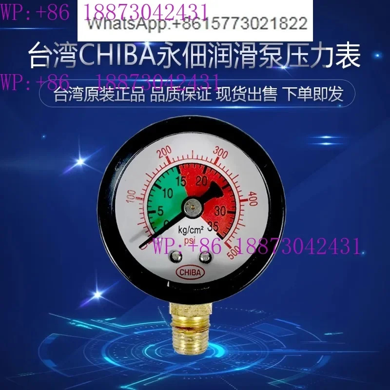대만 CHIBA 용디안 전기 윤활 펌프 오일 주입기 압력 게이지 35 TM-302FW-T4P/MFE-