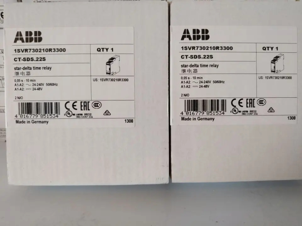 오리지널 ABB 전시릴레이 CT-SDS.22S 24-240VAC 트라이앵글