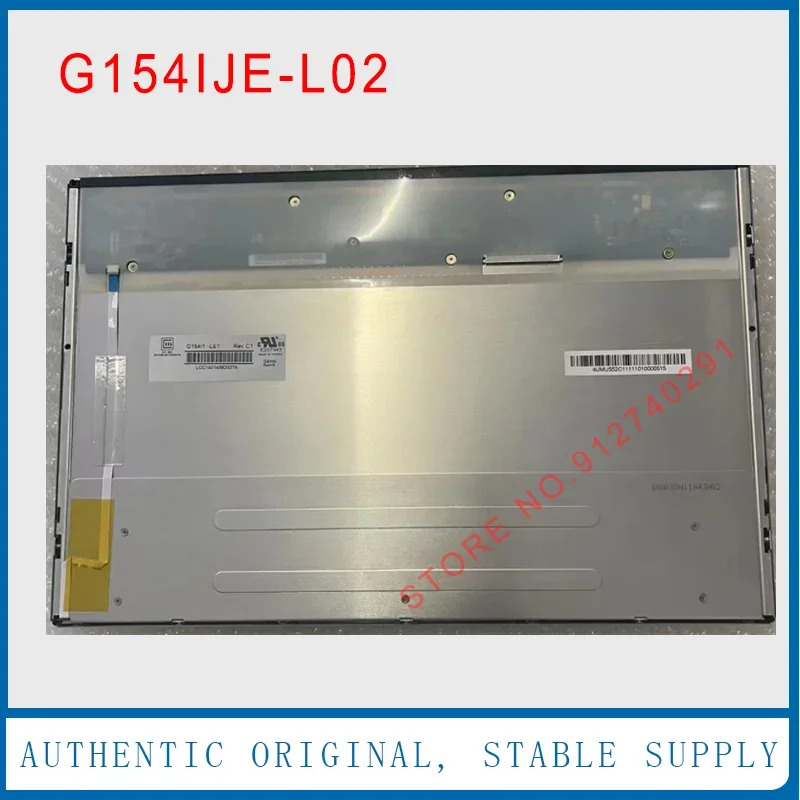 G154IJE-L02 오리지널 LCD 디스플레이 스크린 패널 1280x800 WLED 15.4 인치 G154I1-LE1