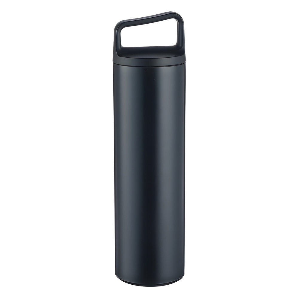 304 스테인리스 기본 텀블러 300ml 핸들 보온 보냉병 휴대용 와이드 입구 차량용 블랙 500ml - 상세 이미지 4