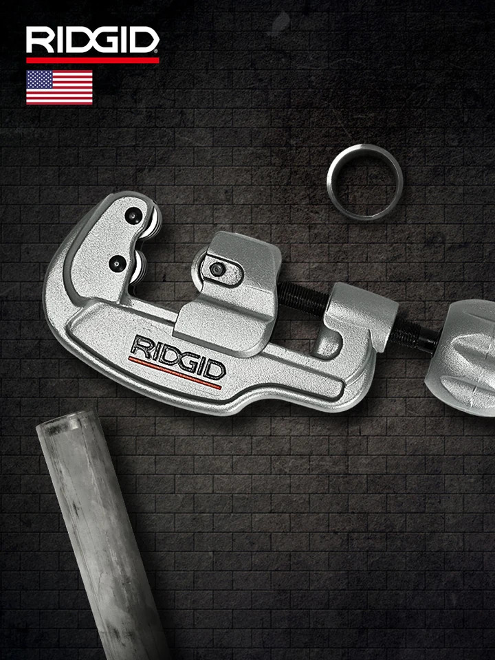 RIDGID 스테인레스 스틸 파이프 커터 구리 수동 35S65S 로터리