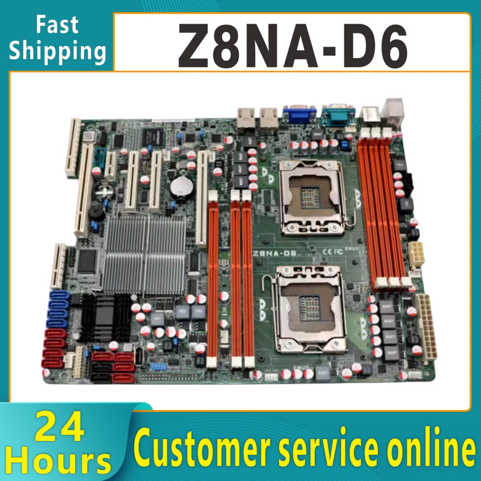 Z8NA-D6 서버 마더보드 리퍼x58100 % 사LGA 1366 DDR3