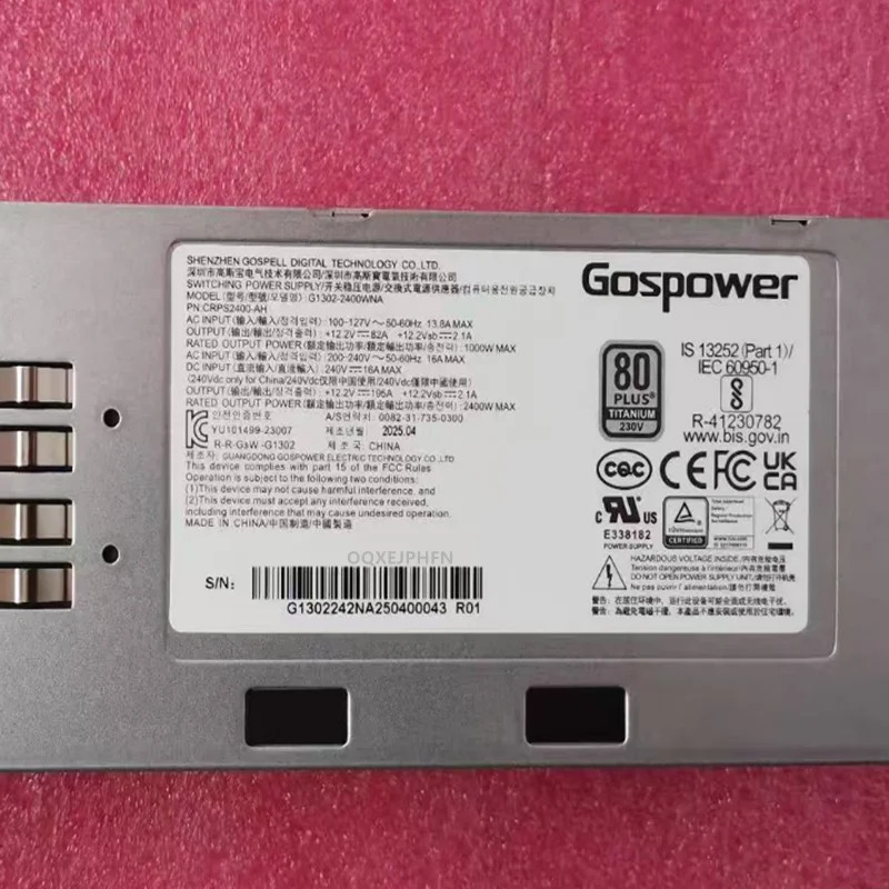 GOSPOWER 2400W 전원공급장치 G1302-2400W CRPS2400-AH거새 원본 PSU