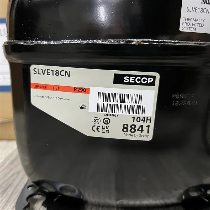 SECOP 오리지널 인버터 압축기 SLVE18CN 스크림 디스플레이 캐비닛 냉장