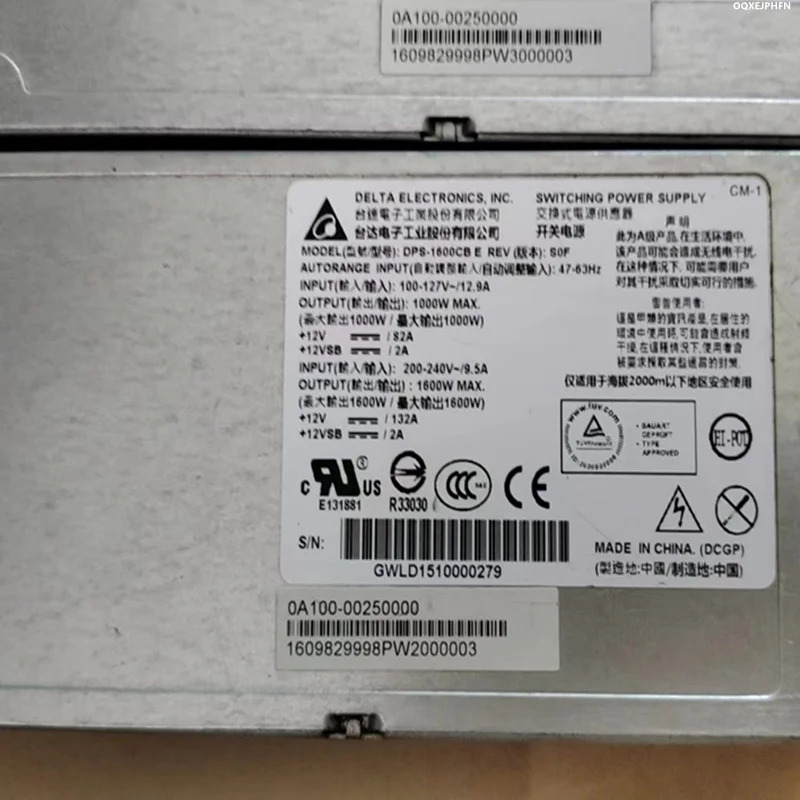 오리지널 전원공급장치 델타 1600W DPS-1600CB E