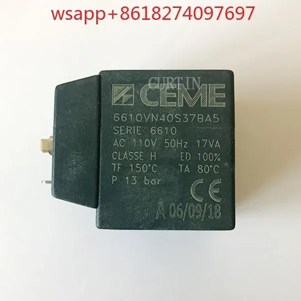 CEME 솔레노이드 밸브 6610 DN2-1/4 B6 코일 688 시리즈 조리개 한쪽이 1m 다른 쪽이 10mm