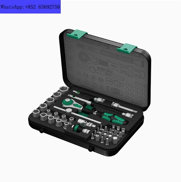 Wera 래칫 렌치 세트 8100 퀵 소켓 독일 스크루 드라이버 비트 자동 수리 도구 상자