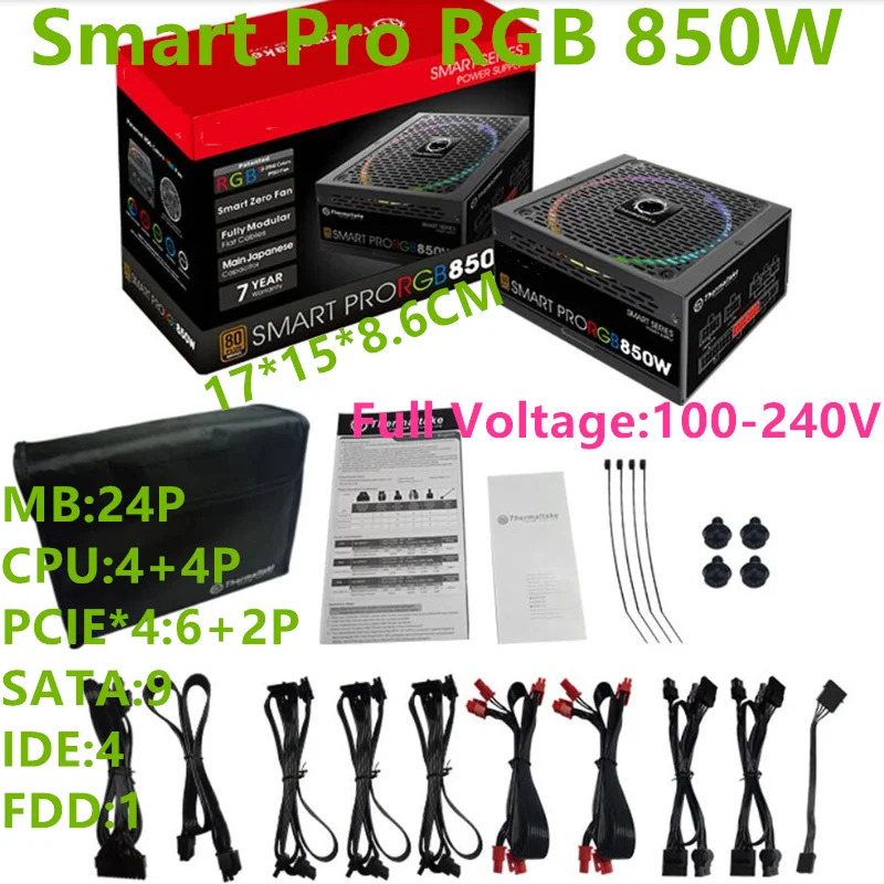 써멀테이크 스마트 프로 RGB 오리지널 전원공급장치 SPR-650AH3FSB-R SPR-750AH3FSB-R SPR-850AH3FSB-R Tt 850W 750W 650W