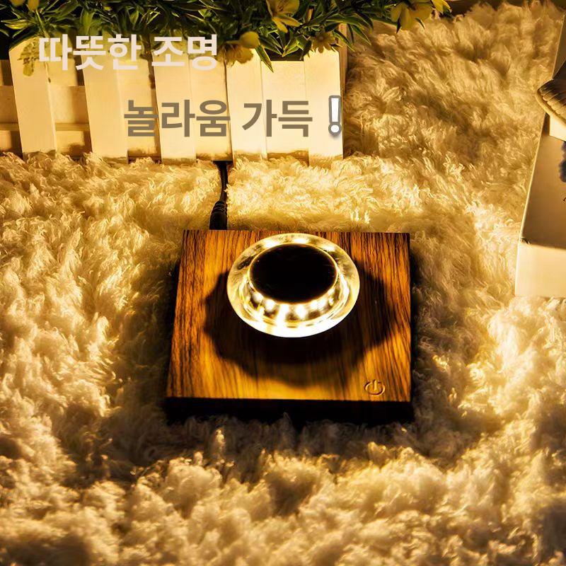 피규어 회전판 디스플레이 쇼케이스 촬영 원형 전시함 받침대 투명 조명 아크릴 - 상세 이미지 4