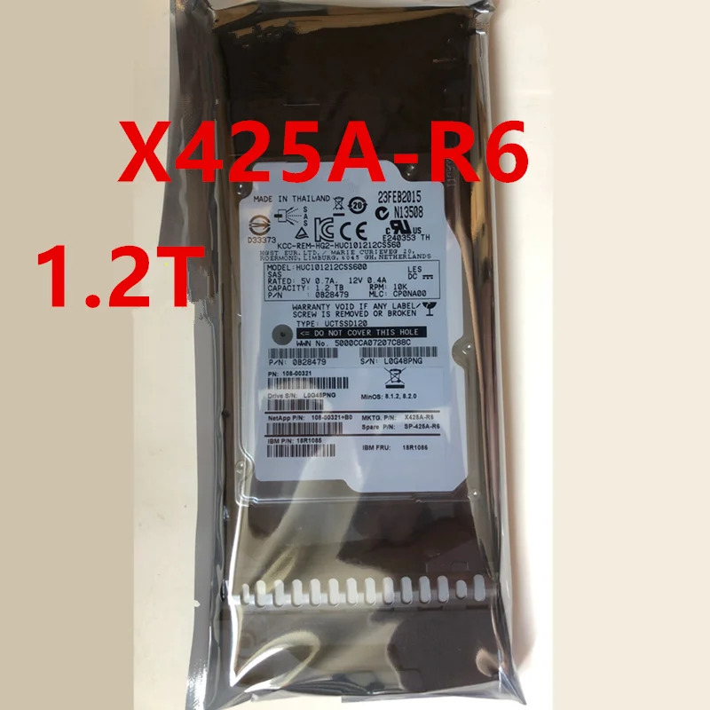NetApp 서버내부 HDD X425A-R6 SP-X425A-R6 X425A-R5 1.2TB 2.5 인치 SAS 12 Gb/s 128MB 10K 신