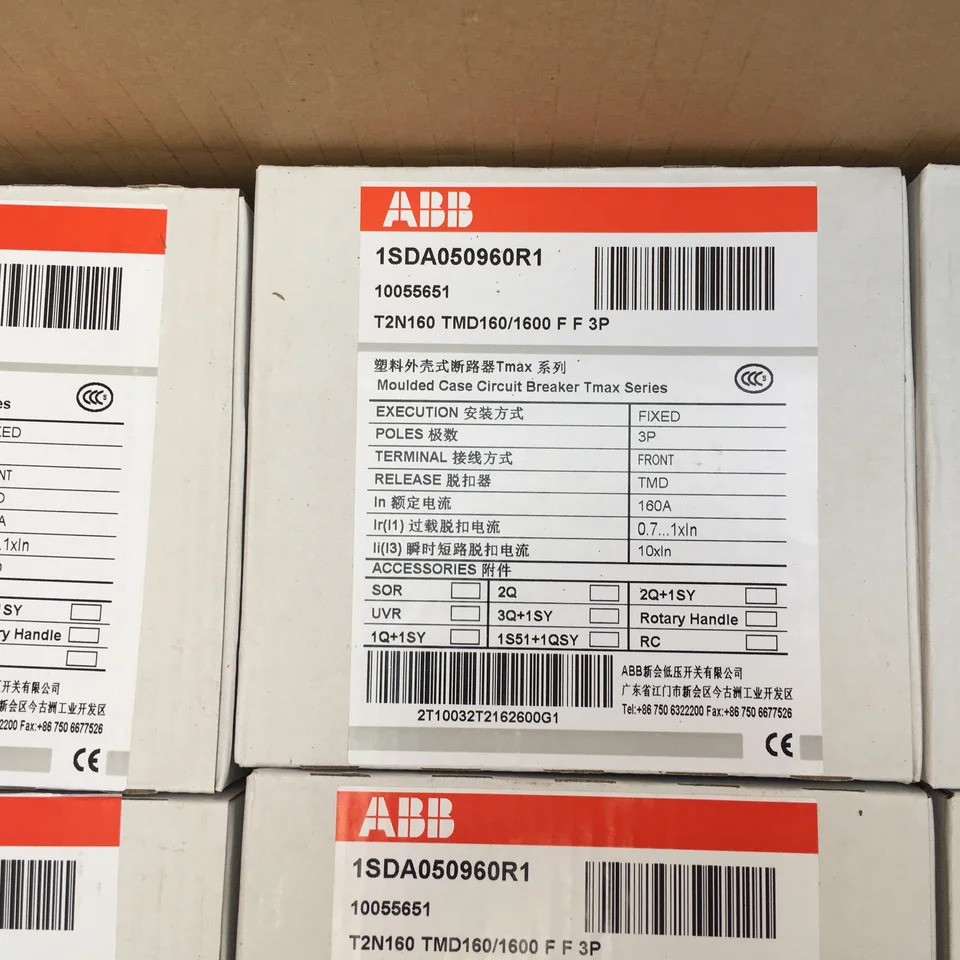 ABB 몰드 케이스 회로차단기 T2N160x 125/1250 FFCL 160/1600 FF