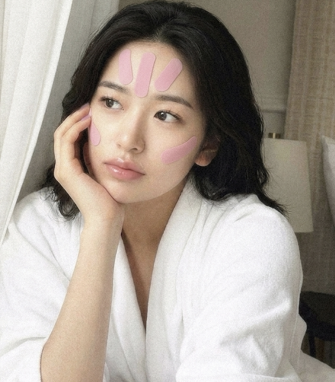 누사페이스 콜라겐 멀티 대용량 128매 테이프 표정 수면 노화 주름패치 - 상세 이미지 5