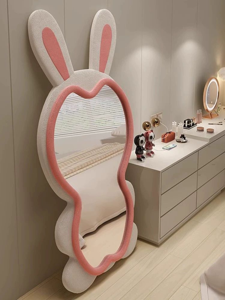 대형 토끼거울 전신드레스룸 피팅거울 쇼룸 아크릴미러 침실 옷가게 인테리어 - 상세 이미지 2