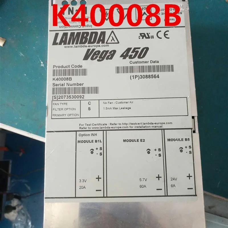 TDK-LAMBDA VEGA 450 450W K40008B V407LMY K60029거새 전원공급장치