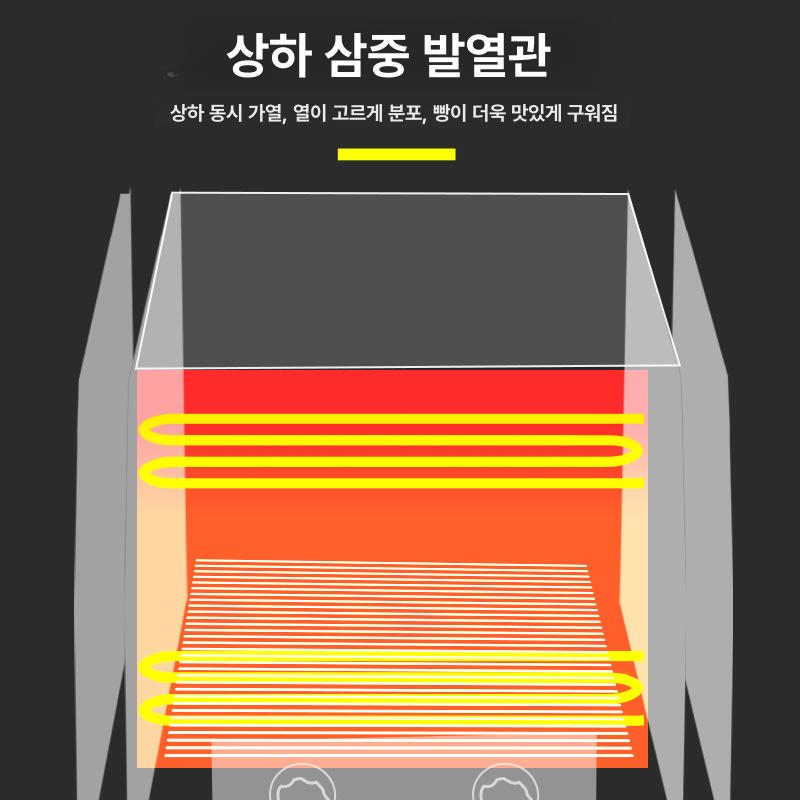 업소용 토스터 오븐 대형 레일형 빵굽는 굽는기계 조식 기계식 컨베이어 크롤러 - 상세 이미지 3